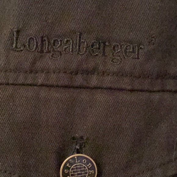 Longaberger 100% cotton lightweight jacket with tan and black trim size L - Picture 3 of 10